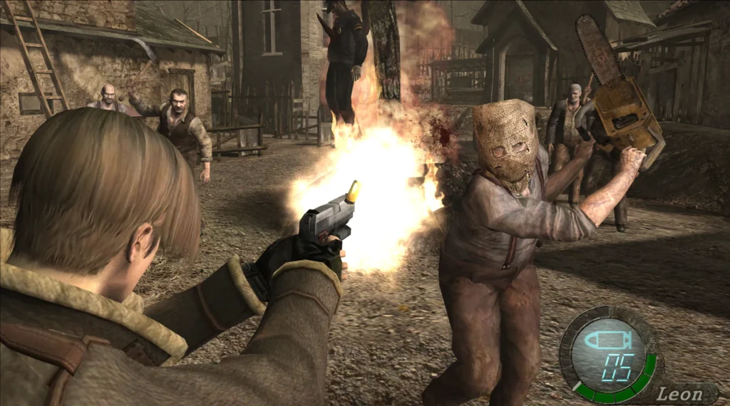 تصویر Ashley Graham در Resident Evil 4 هنگام سرزنش کردن Leon.